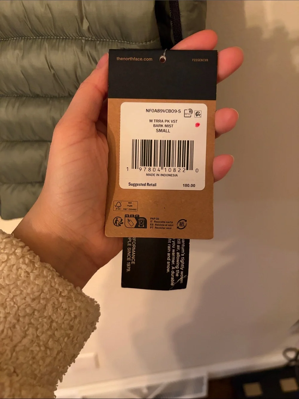 The North Face rare bark