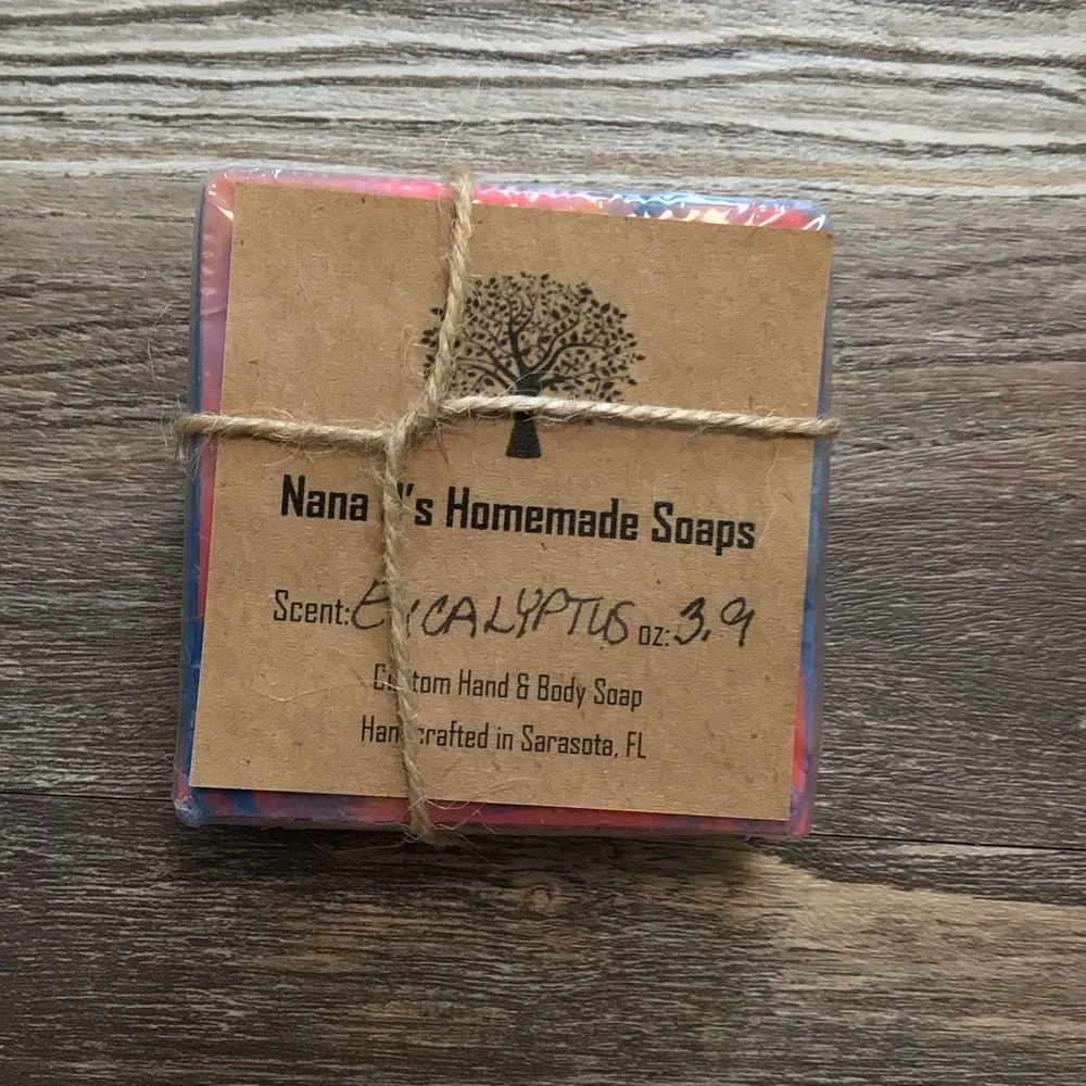 Homemade Eucalyptus Bar Soaps NWT