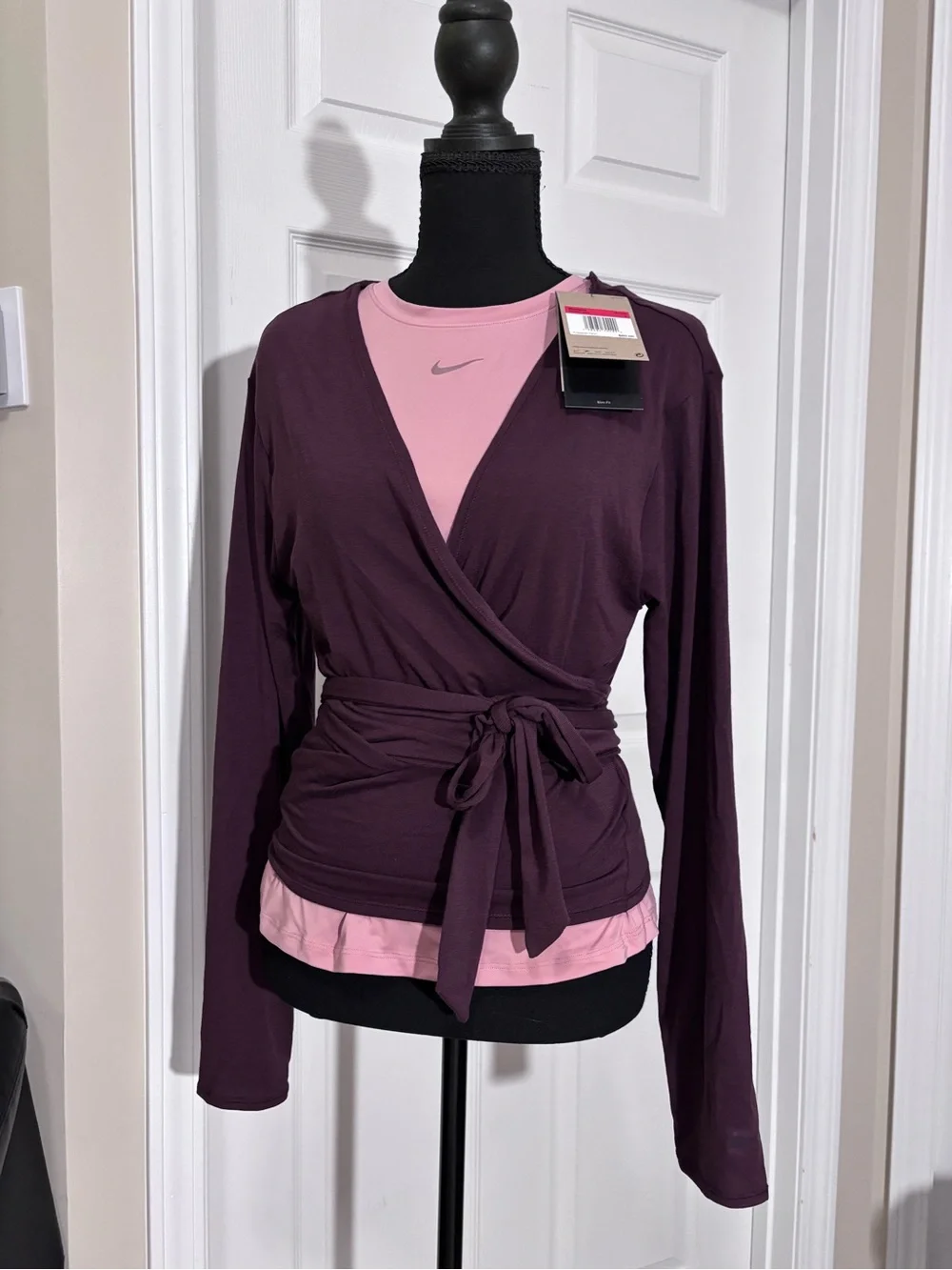 Nike Women's Deep Burgundy Ballet Wrap Top