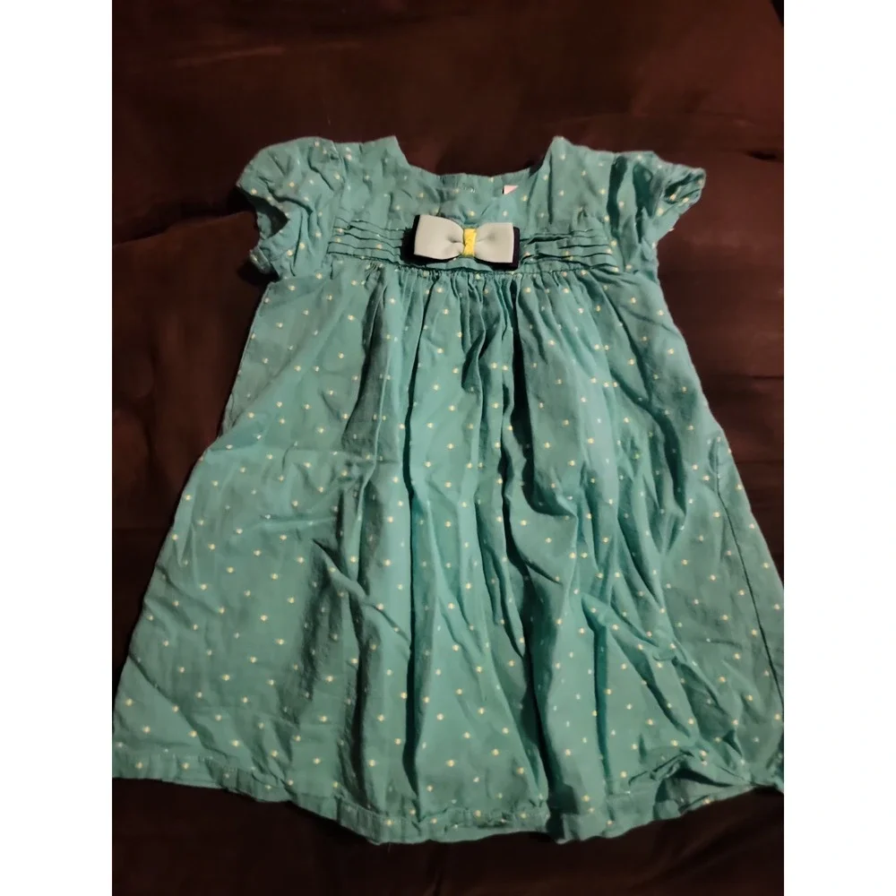 Gymboree happy bluebird polka dot dress‎ size 18 24 months