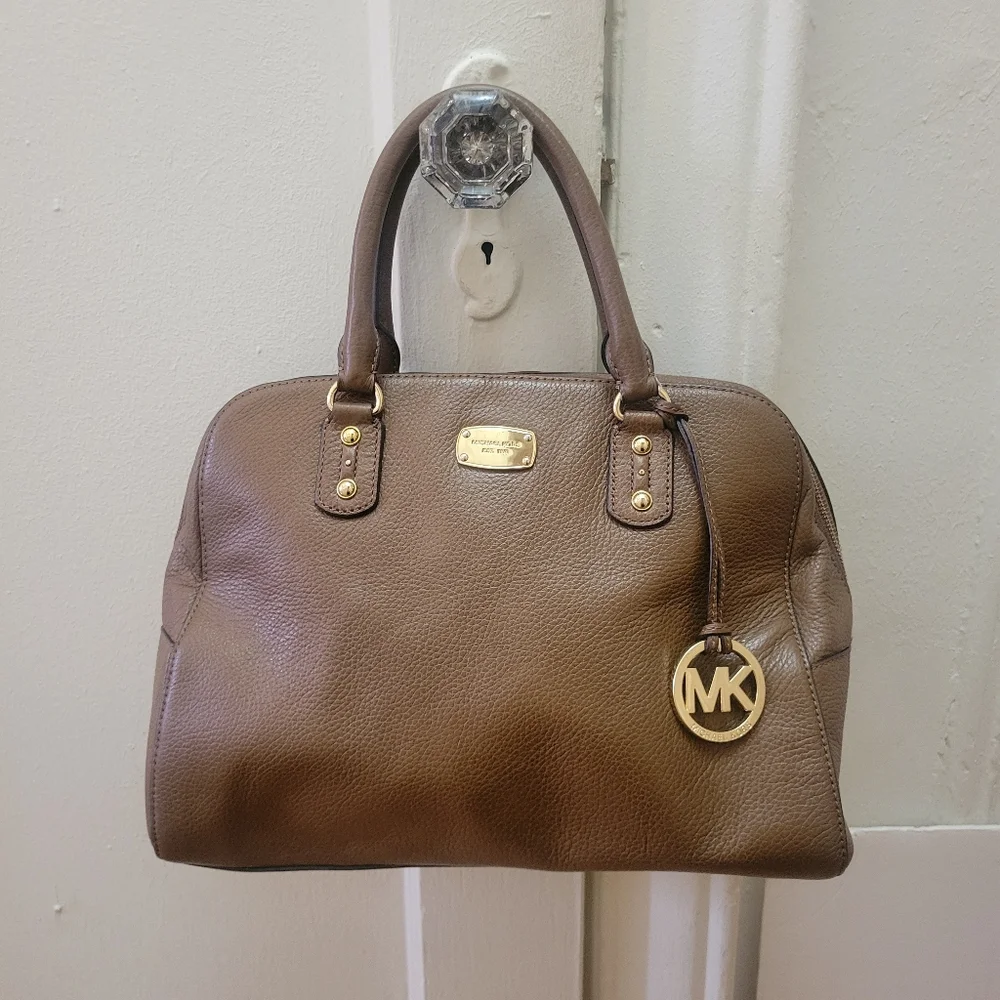 Michael Kors Large Sandrine Bowler‎ Bag. EUC. Quiet Luxury Corpgore