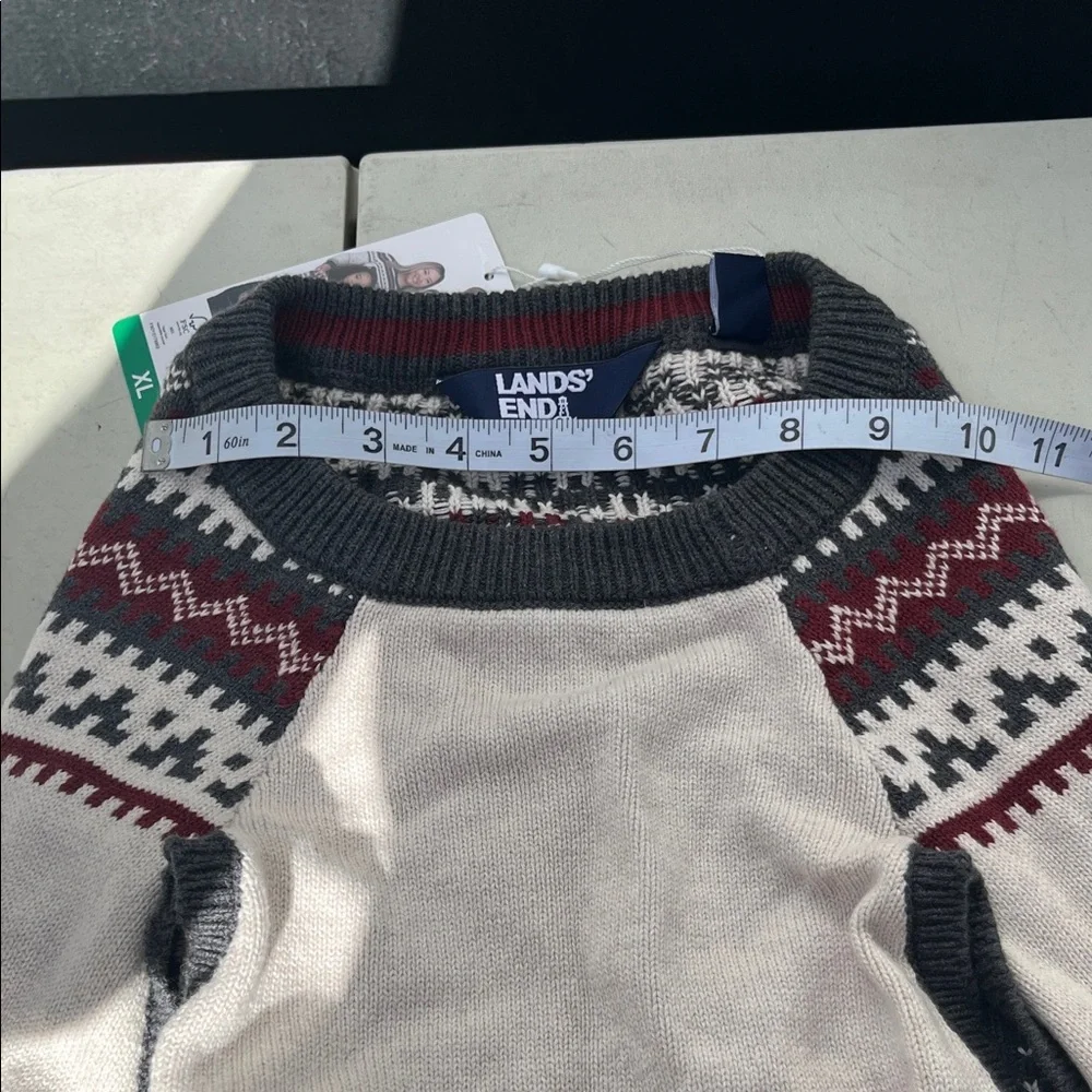 Lands End festive sweater
