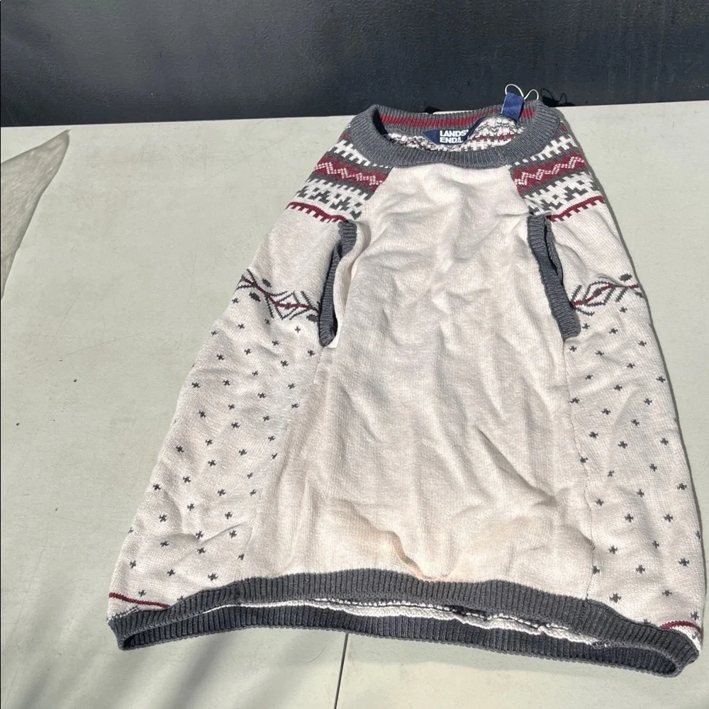 Lands End festive sweater