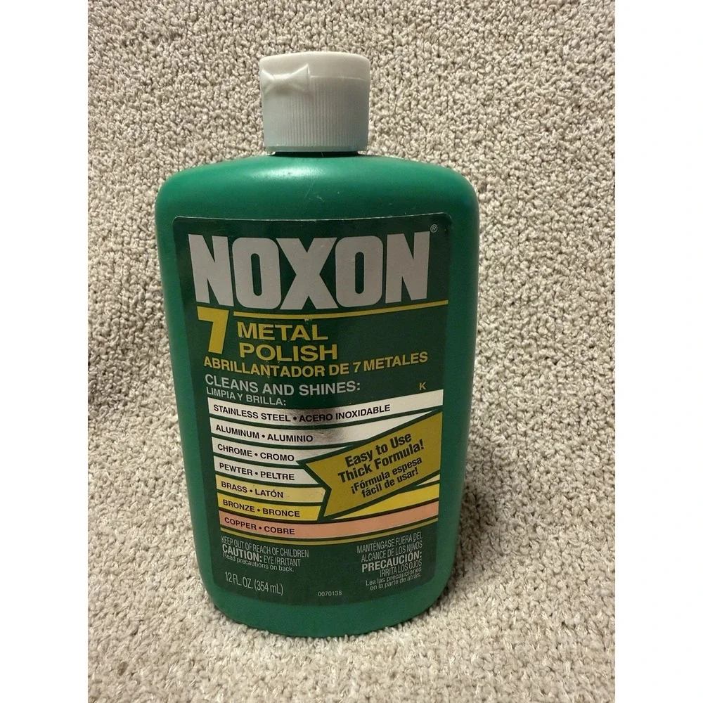Noxon 7‎ Metal Polish Multi-Purpose Liquid 12 oz Full Bottle Discontinued