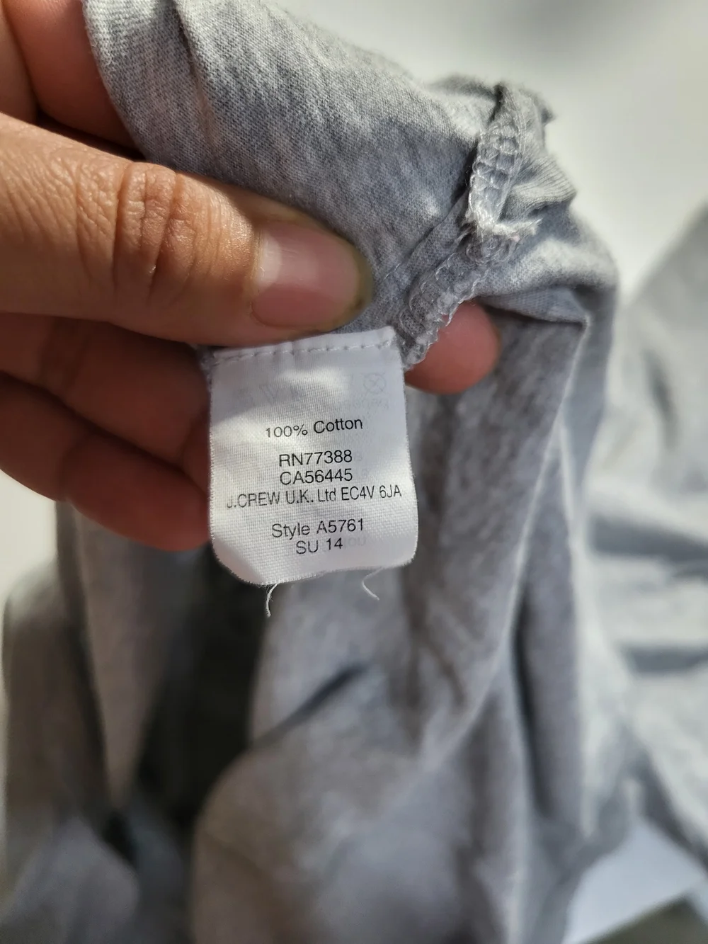 J. Crew 100% cotton