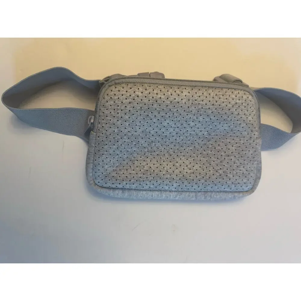 Travel Money Belt Passport Holder Waist Pouch Hidden Anti Theft Gray Bag