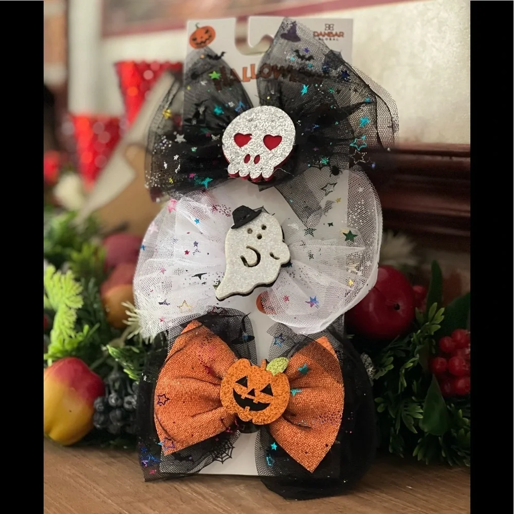 Halloween 3pc Hair Clip Set