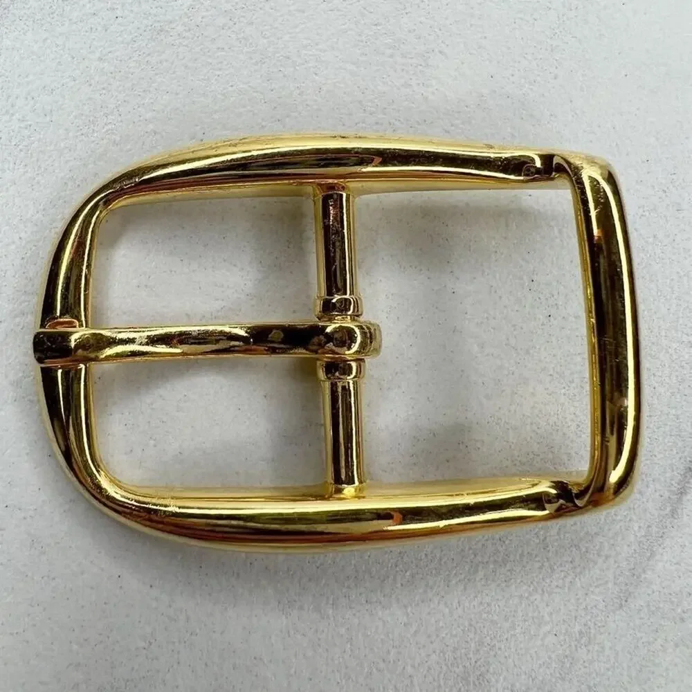 Vintage Gold Tone Simple Basic Belt Buckle for up to 1 Inch Belt