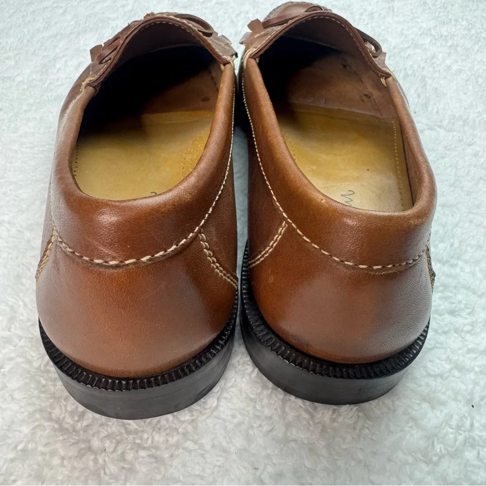 Cole Haan Men's‎ Brown Tassel Leather Loafer Dress Shoes Size 10M C01063
