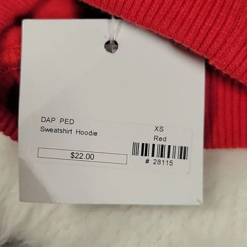 Zack & Zoey Dog Hoodie Sz XS