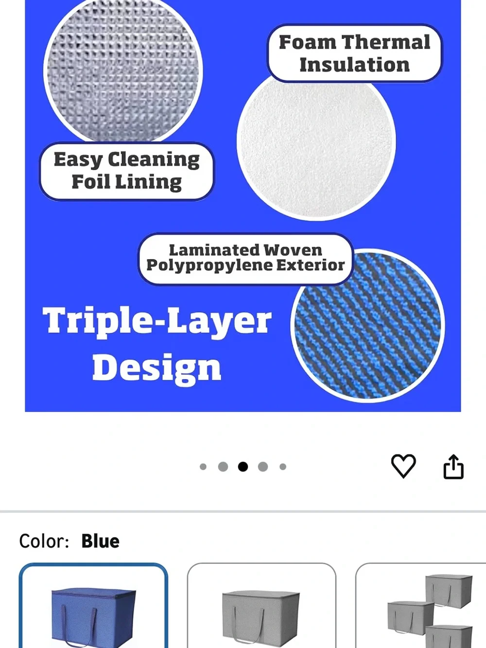 Durasack blue insulated