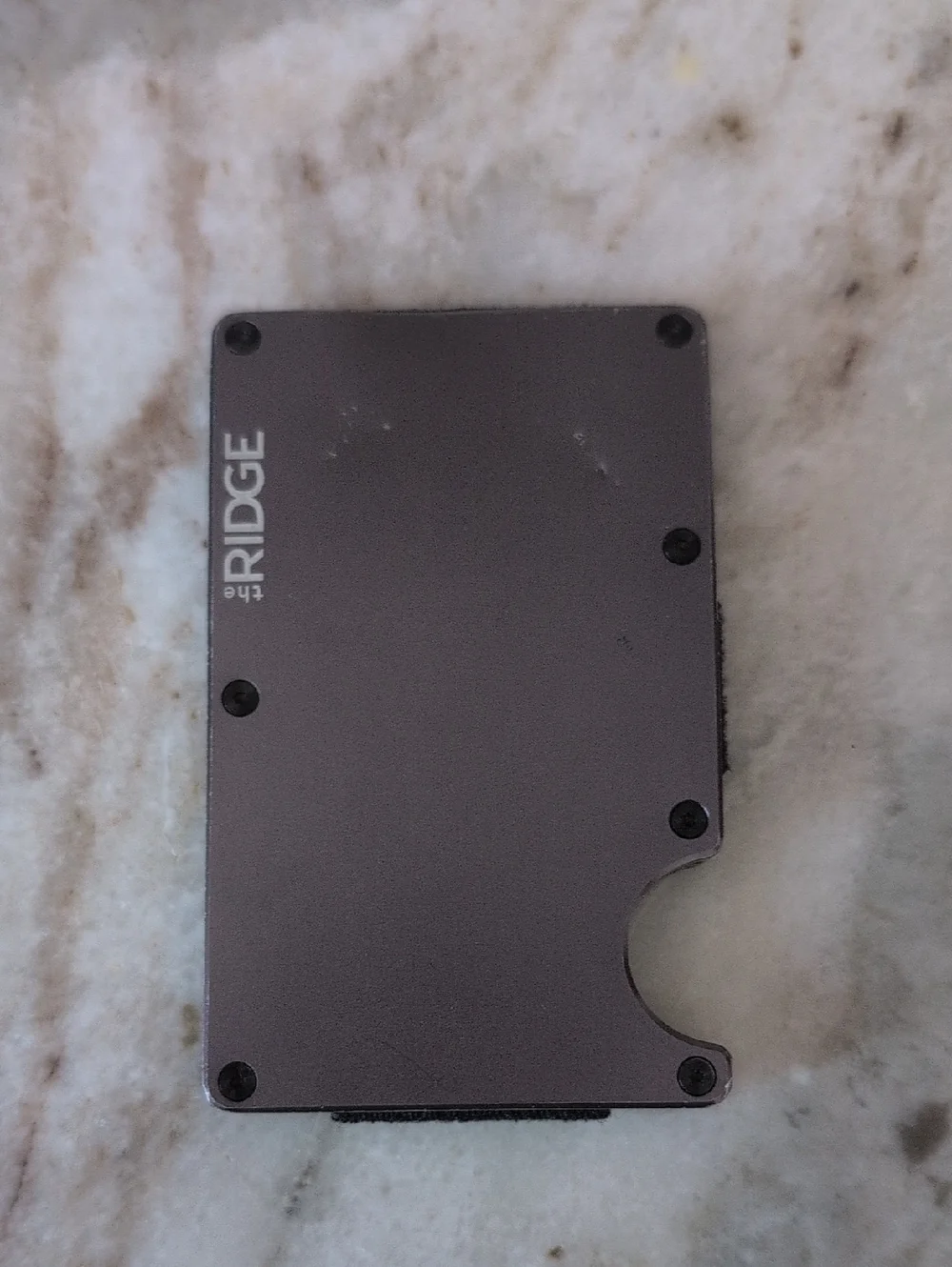 The Ridge Gunmetal RFID Card Holder Ridge Wallet