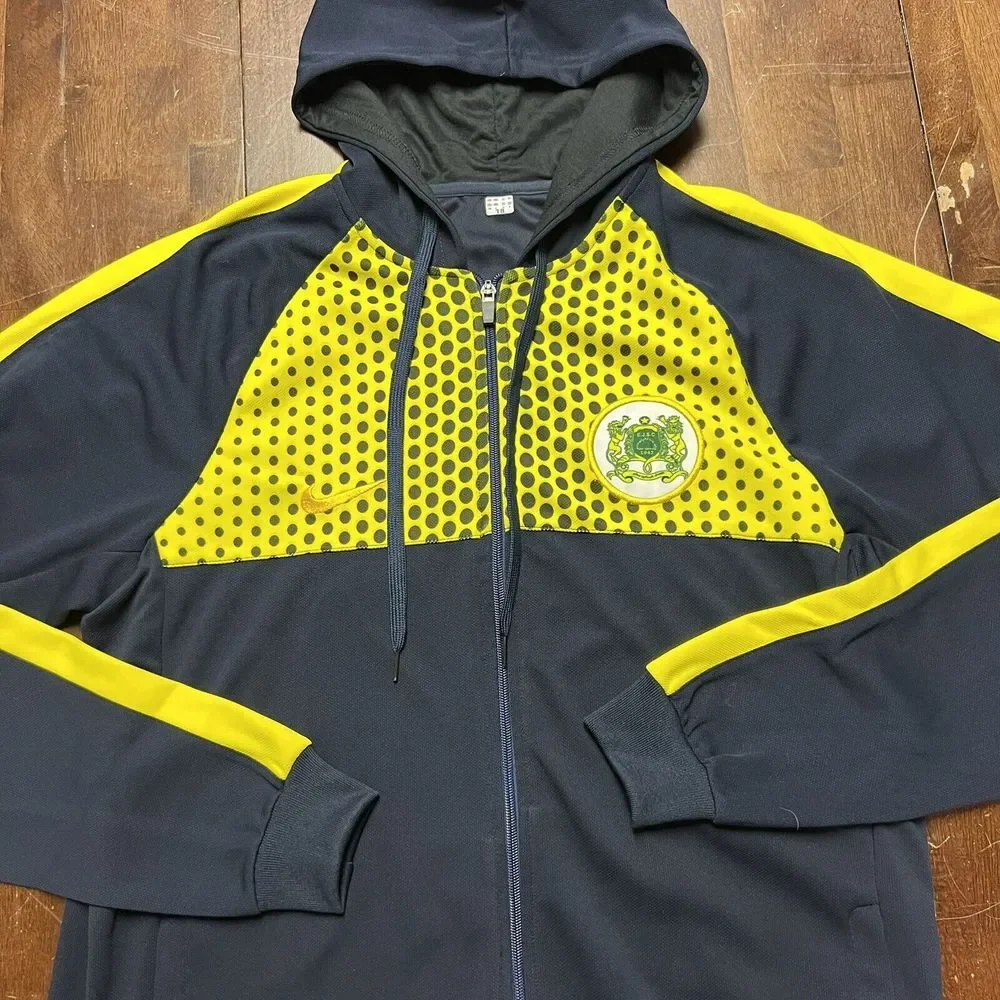 Nike EJSC‎ Etoile Soccer Track Yellow Jacket Men's Sz 18 L Casablanca Moroccan