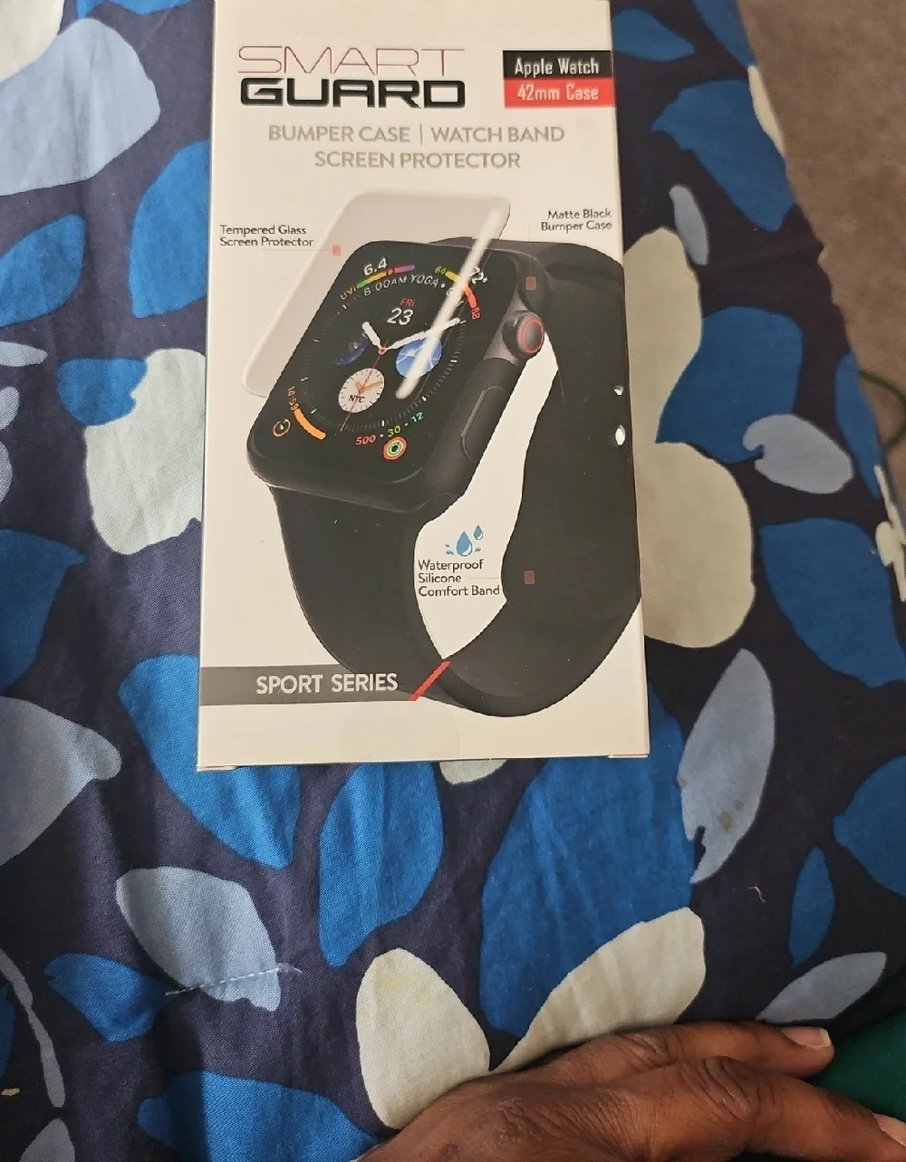 Smart Guard Matte Black Apple Watch 42mm Bumper Case & Band