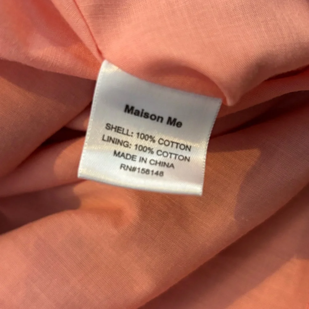 Maison Me Girls Dress Size 7 Rust Corduroy Smocked Long Sleeve Ruffle Cotton
