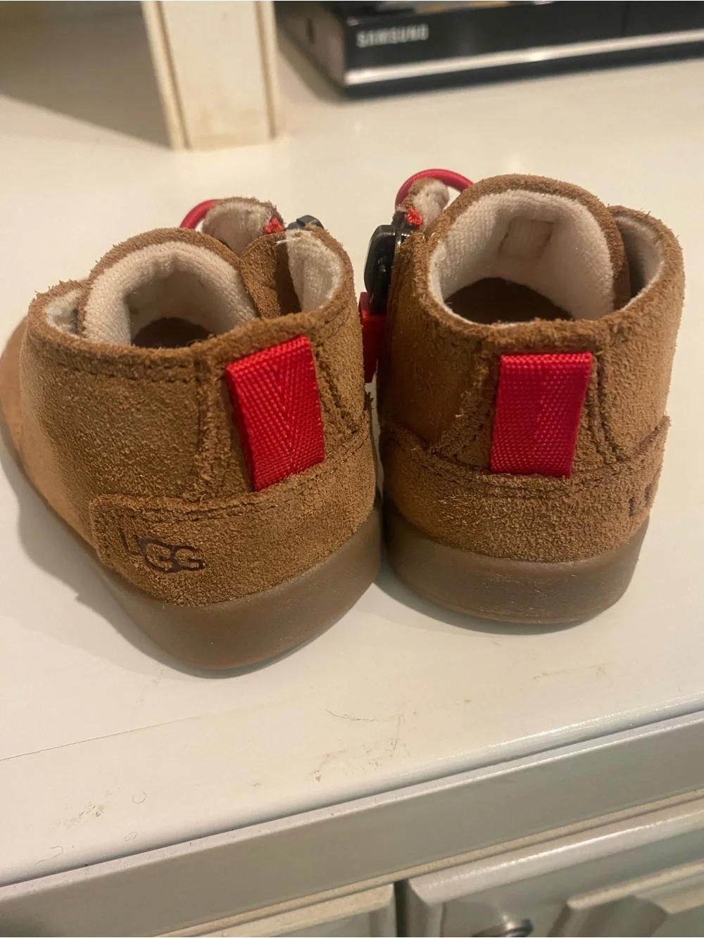 UGG red shearling