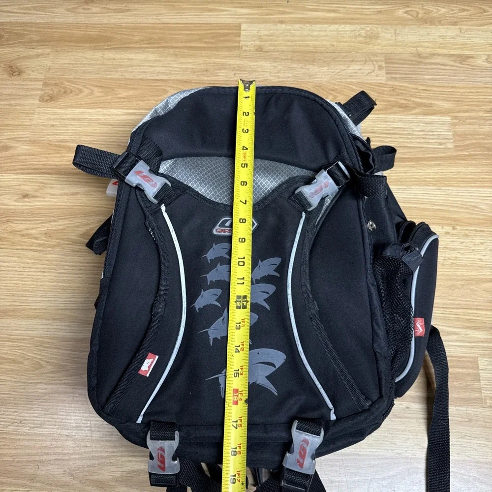 Garneau Cycling Bag Mens Large Black Buckle Backpack Travel‎ Pack
