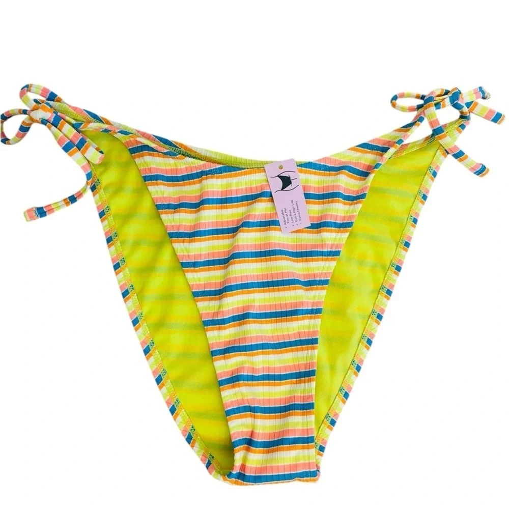 Wild Fabel adjustable Side-Tie Bikini Bottom Size XL NWT