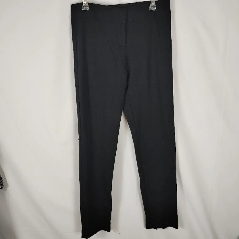 Cache Couture Black Solid Pants Skinny Ankle Zip W