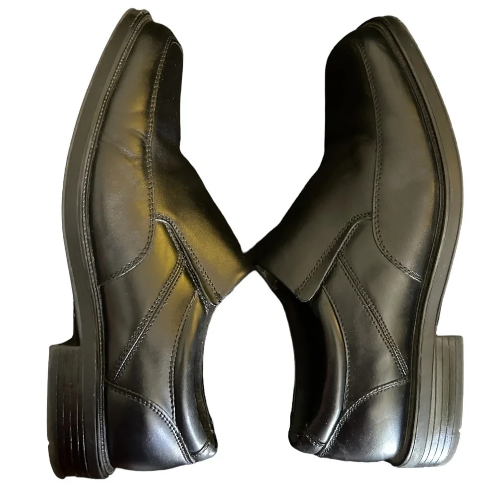 Dockers Men's Emptor Loafer Slip On Black Leather Size 10.5W