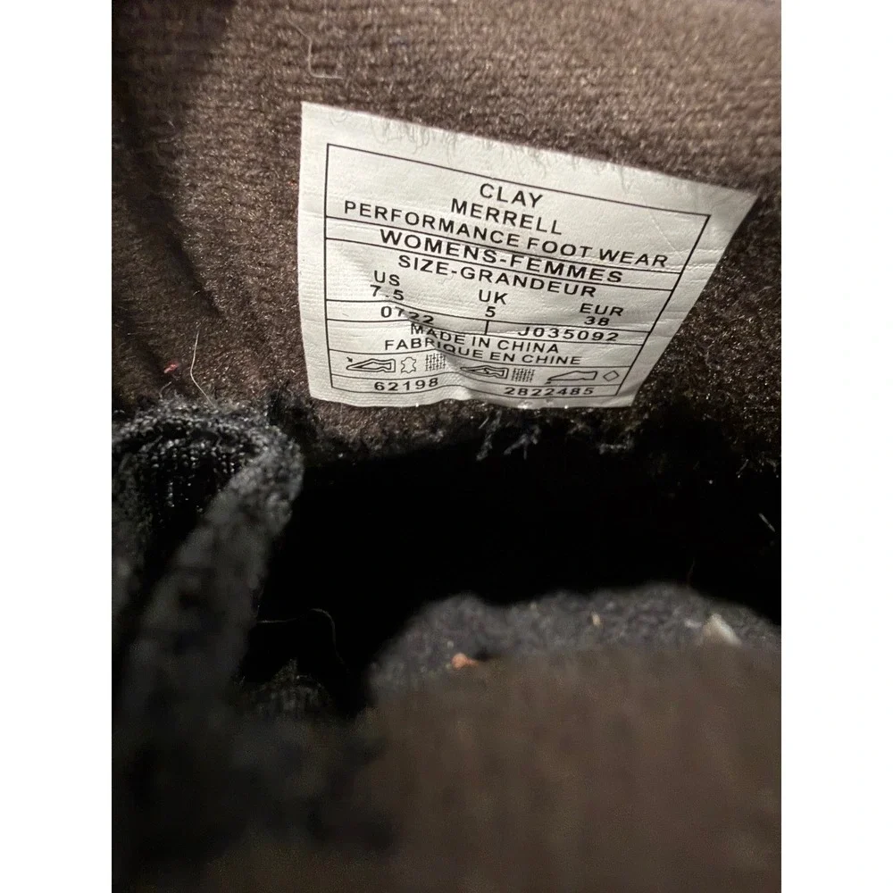 Merrell Thermo Kiruna Mid Zip Waterproof Winter Boots Brown Womens 7.5‎ J035092