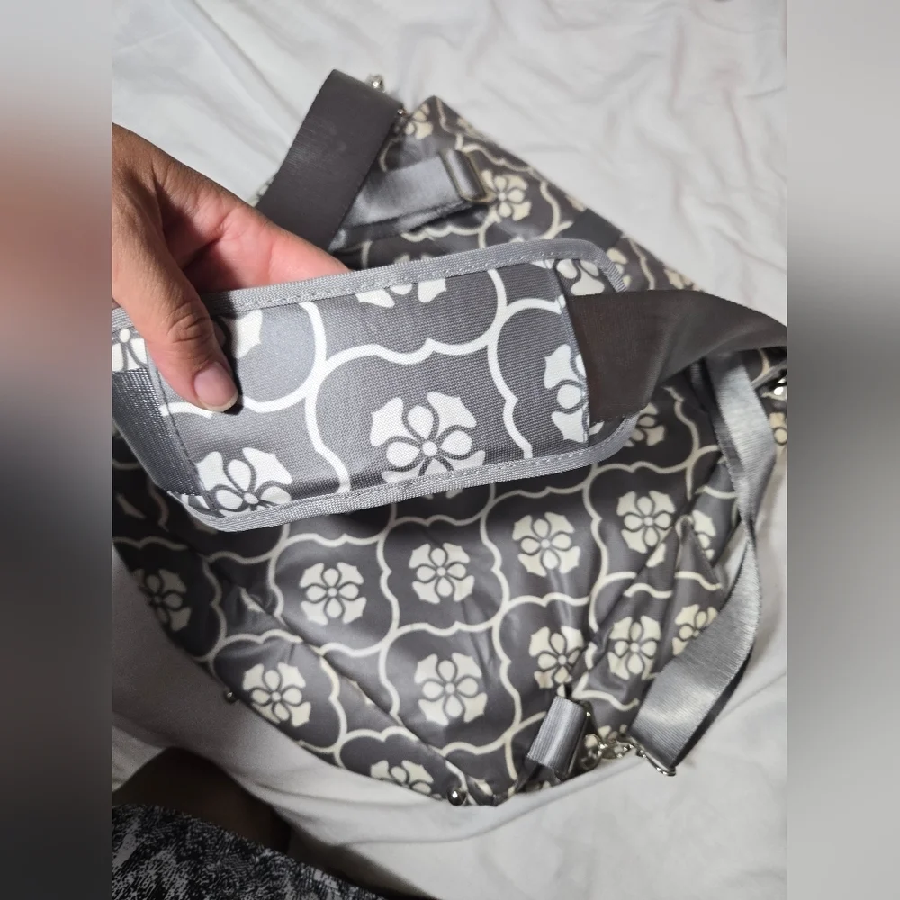 JJ Cole Backpack Diaper Bag, Gray Floret
