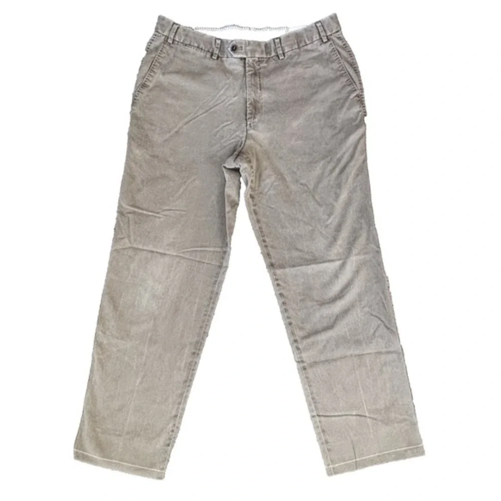 Hiltl Mens The Ultimate Trousers Chino Tan Beige 34x29 Preppy Classic Collegiate