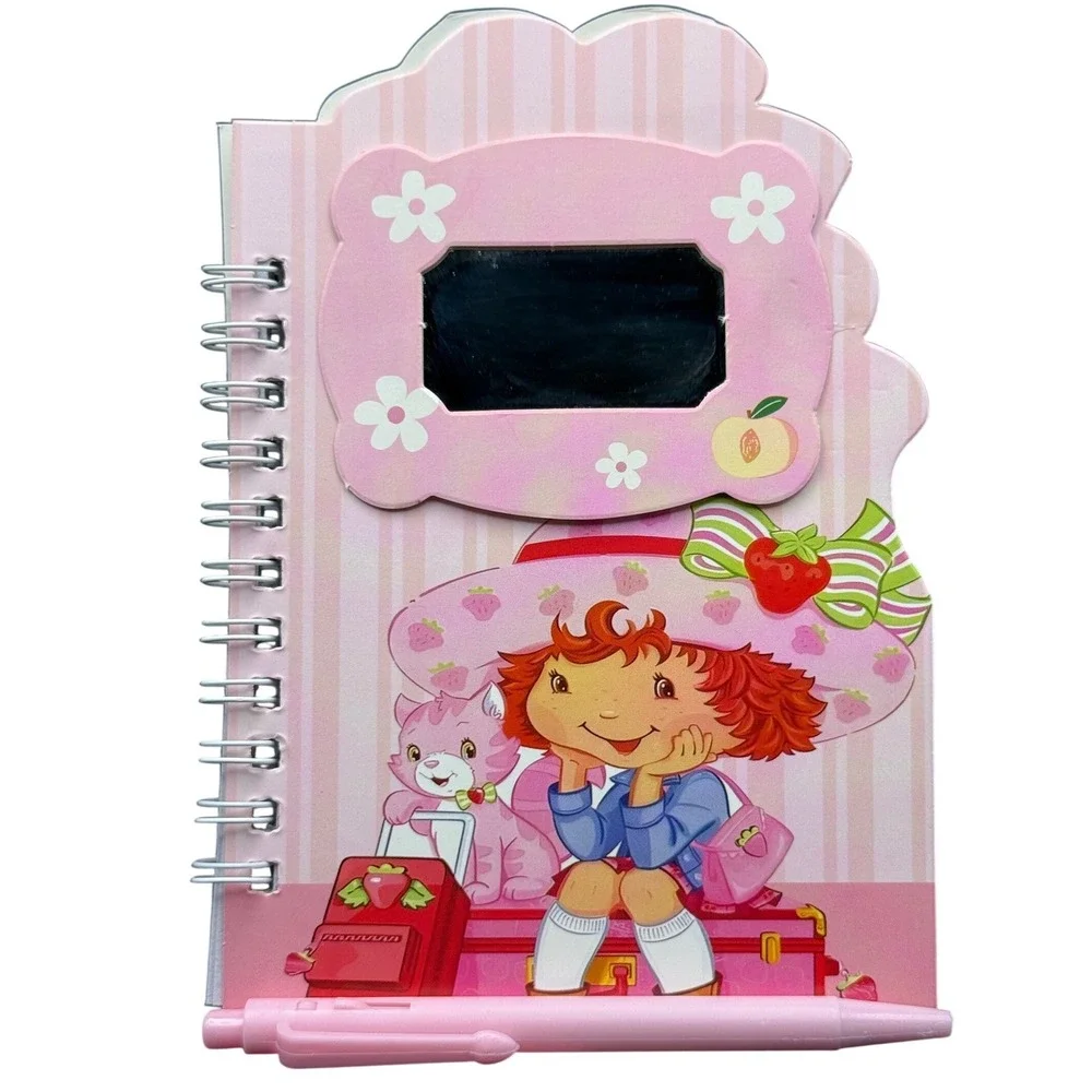 Spiral Notepad‎ w/ Mirror & Pen Cute Pink Aesthetic New