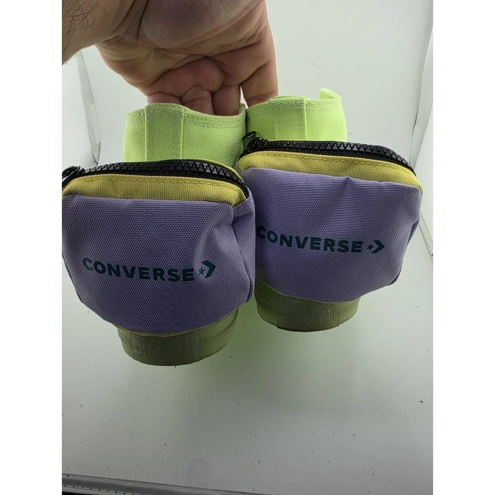 Converse Chuck Taylor All Star Buckle Up High Top Neon Jelly Green M7.5 W9.5