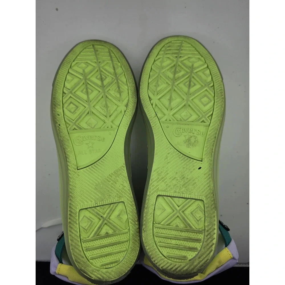 Converse Chuck Taylor All Star Buckle Up High Top Neon Jelly Green M7.5 W9.5