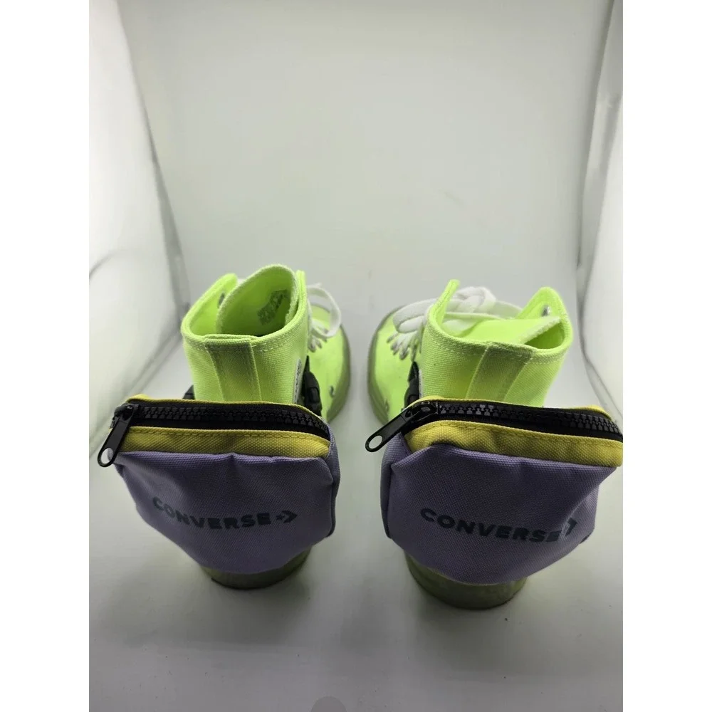 Converse Chuck Taylor All Star Buckle Up High Top Neon Jelly Green M7.5 W9.5