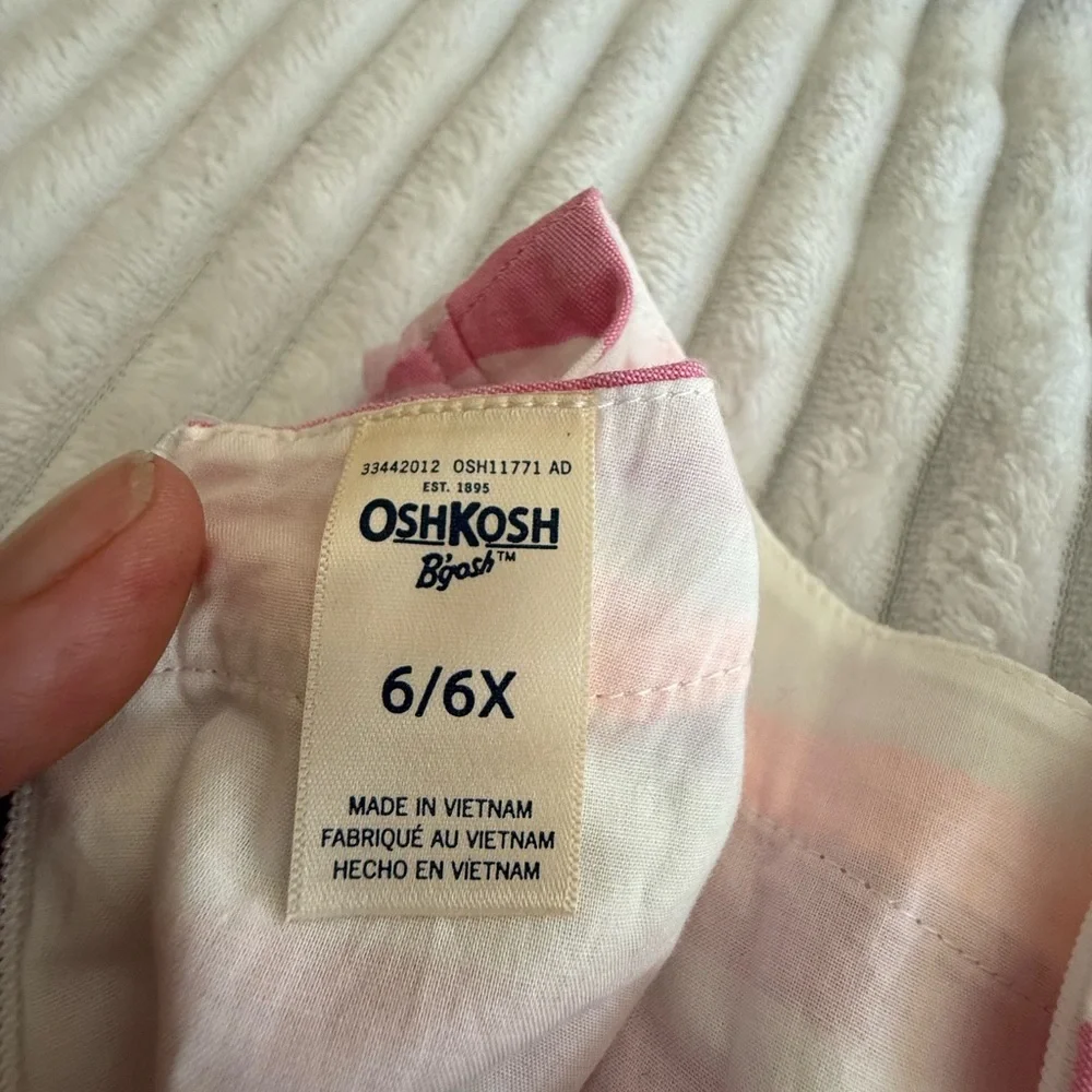 OshKosh B'gosh Pink and Purple Striped Spring Dress