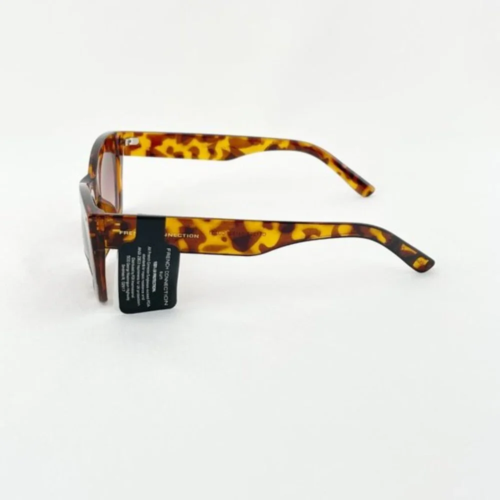 French Connection Cat Eye Sunglasses Havana