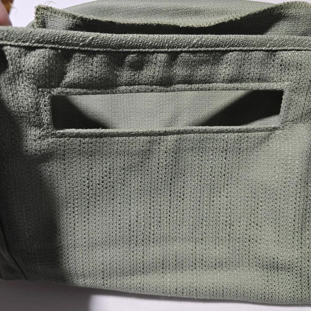Longaberger Basket Liner Sage Med Oval Waste‎ Basket