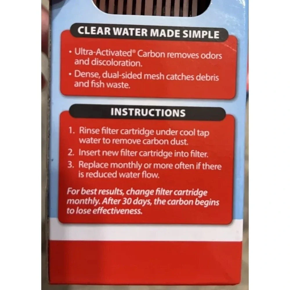 Tetra‎ Whisper Filter Cartridges, Size Small, 9 Pack Ready to Use 19550