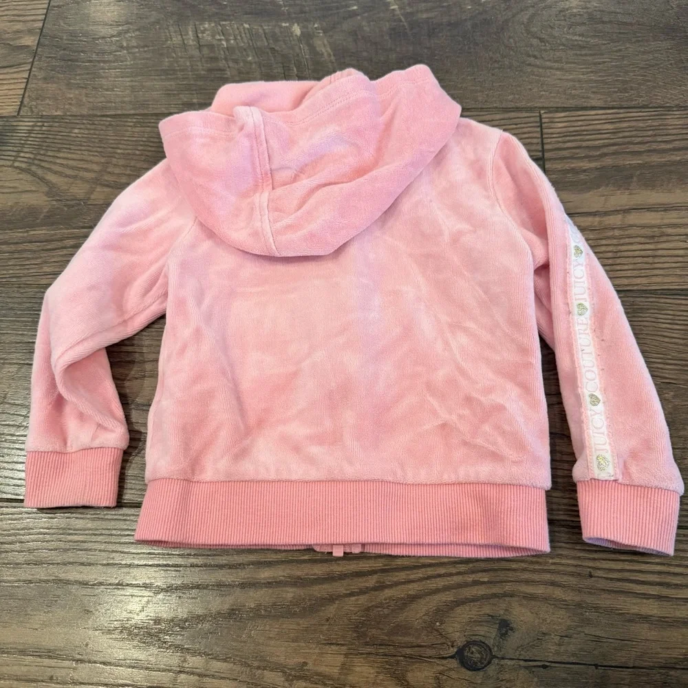 Juicy Couture Toddler‎ Girls Pink Size 2T Velour Long Sleeve Jacket
