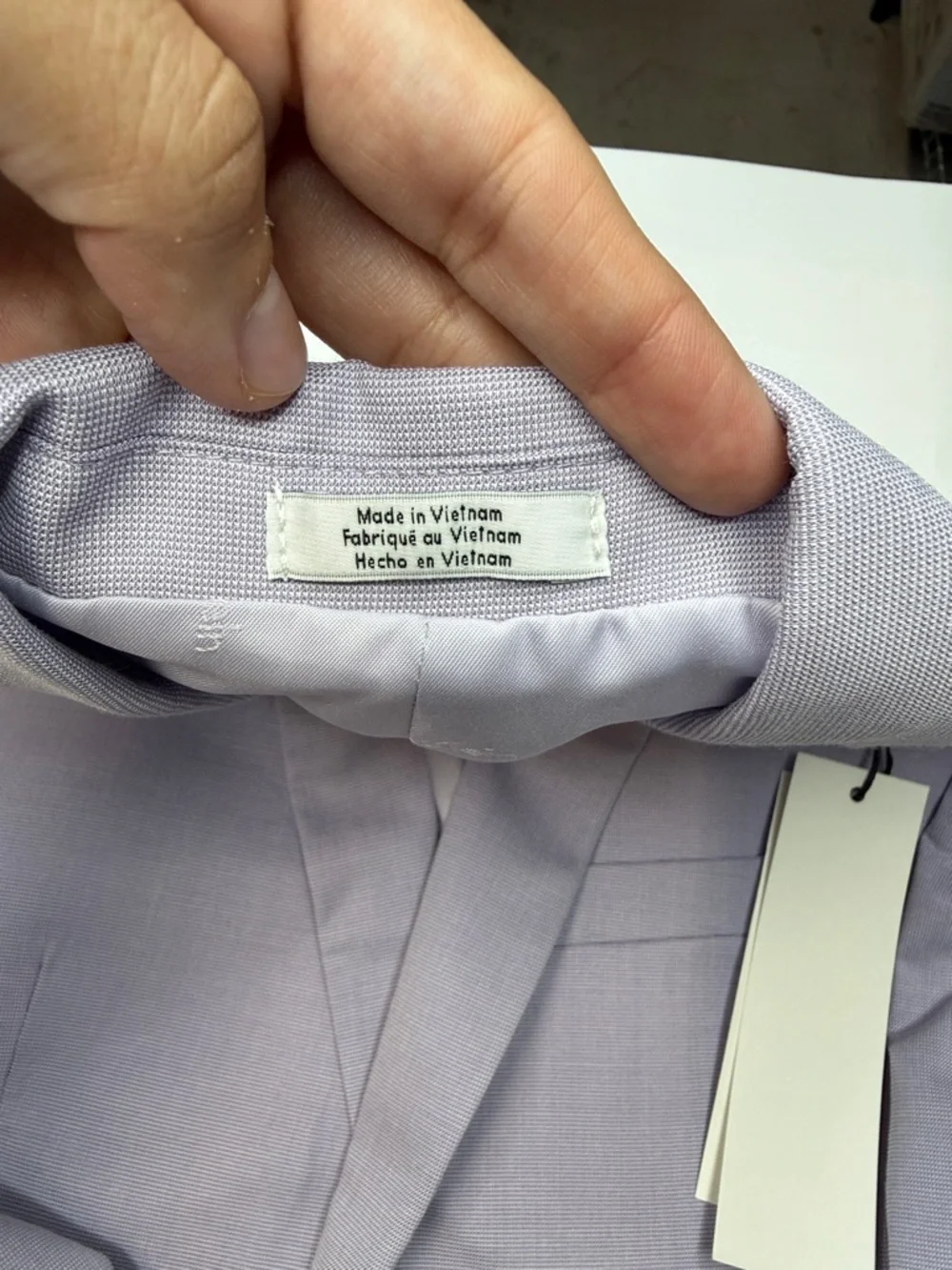 Calvin Klein weave welt button