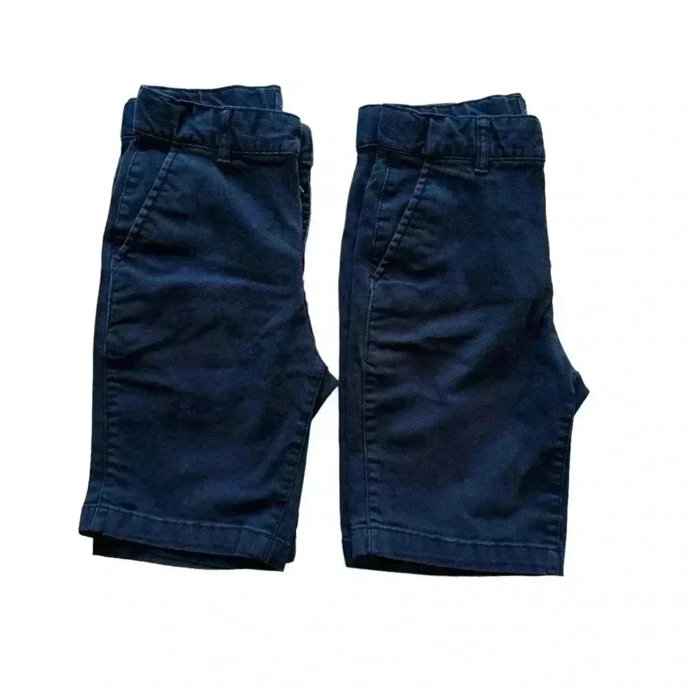 The Children’s Place Navy Pull On School Uniform Soft Short Pants SZ 8 #2166