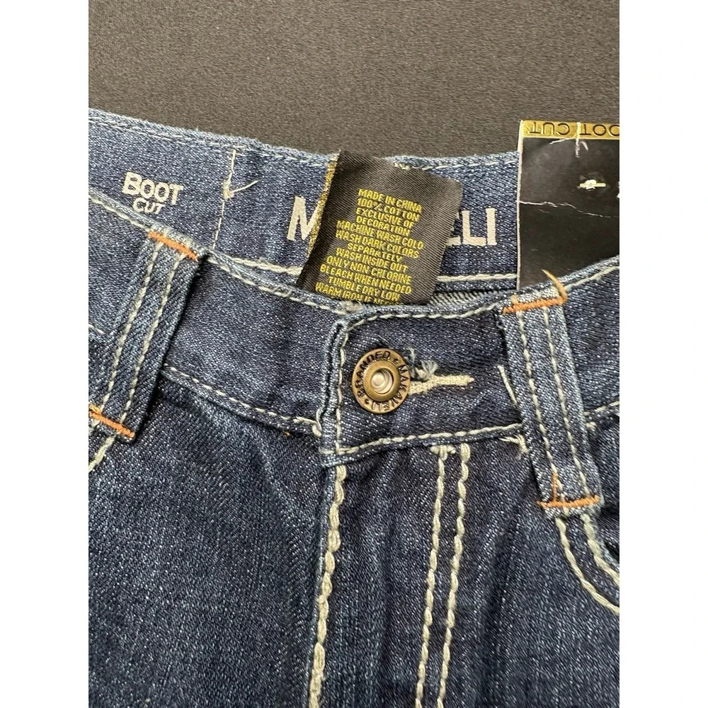 Makaveli Branded Jeans Youth Size 10 Blue Denim New 100% Cotton Bootcut Hip Hop