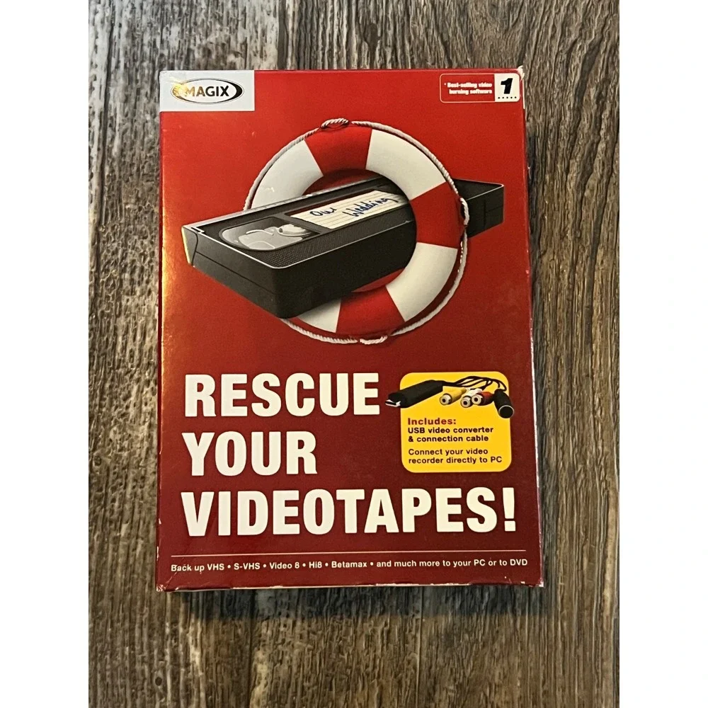 Magix Rescue Your Videotapes VHS to DVD Converter USB‎ Video Capture