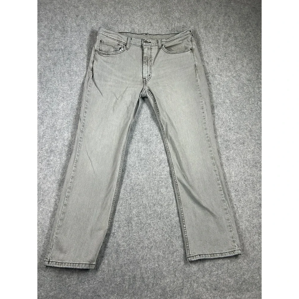 Levis 514 Denim Jeans Mens 36x30 Fits 36x29 Gray Straight Leg Casual Pants