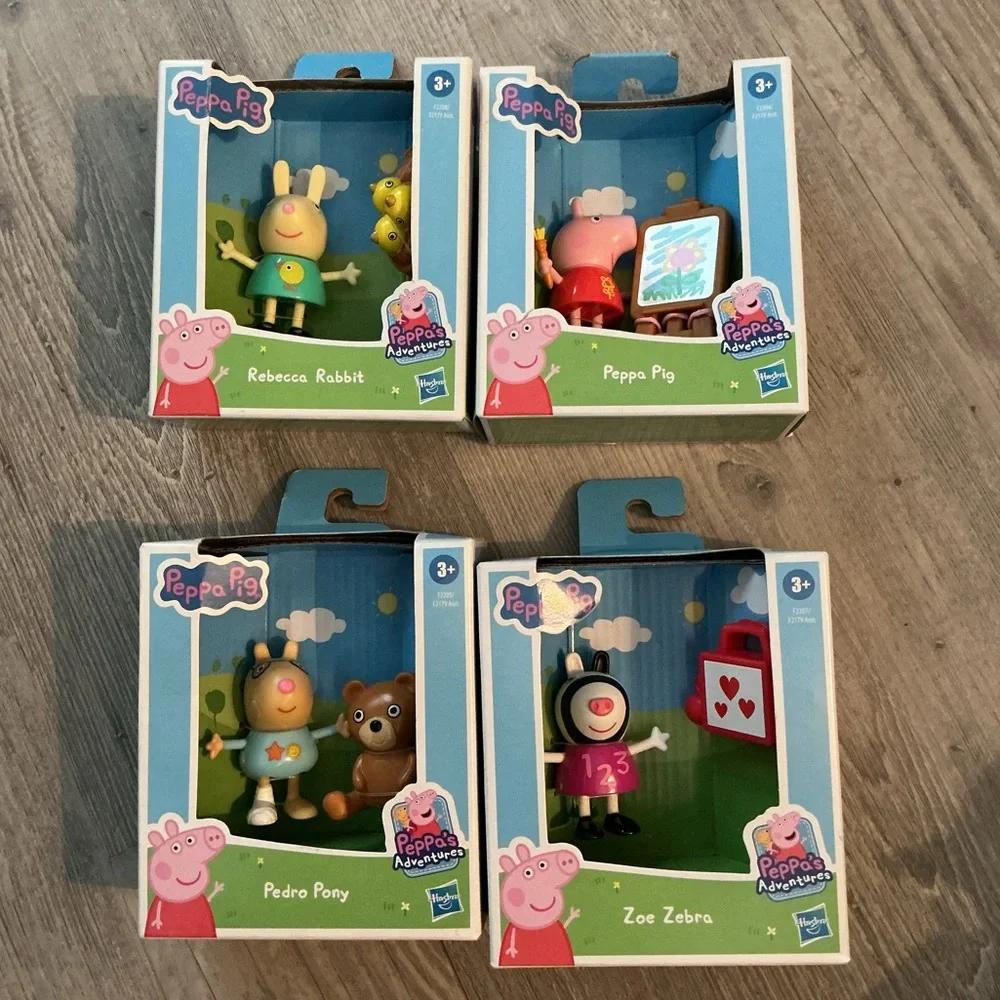 Peppa Pig Friend Figures - Assorted Set of 4 New in boxes never used or opened