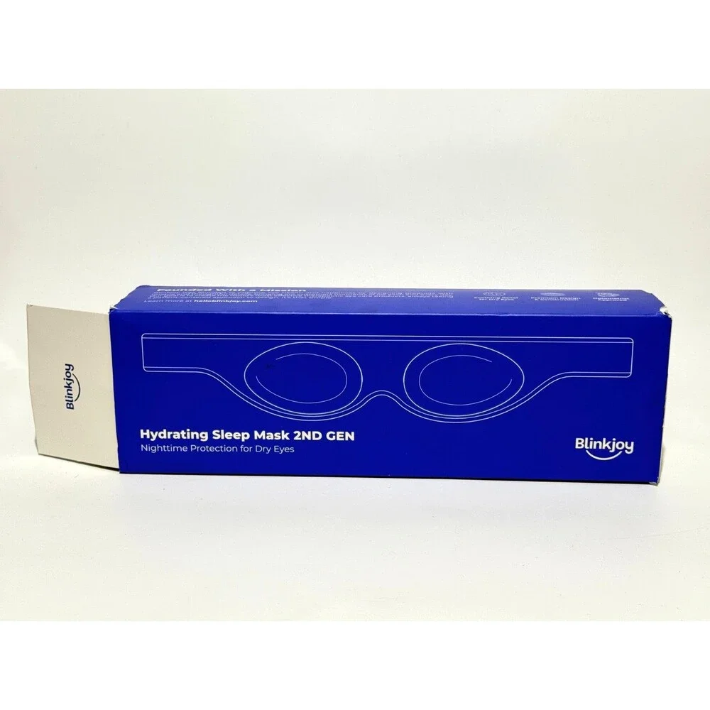 Blinkjoy Hydrating Sleep Mask 2nd Gen Dry Eye Night Mask w/ Case & Box
