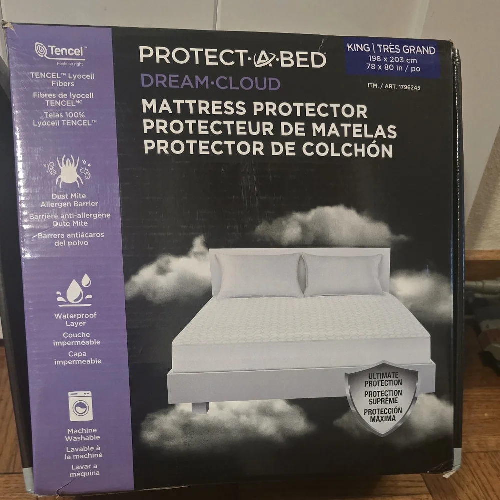 NEW Protect A Bed Dream Cloud Mattress Protector King 78