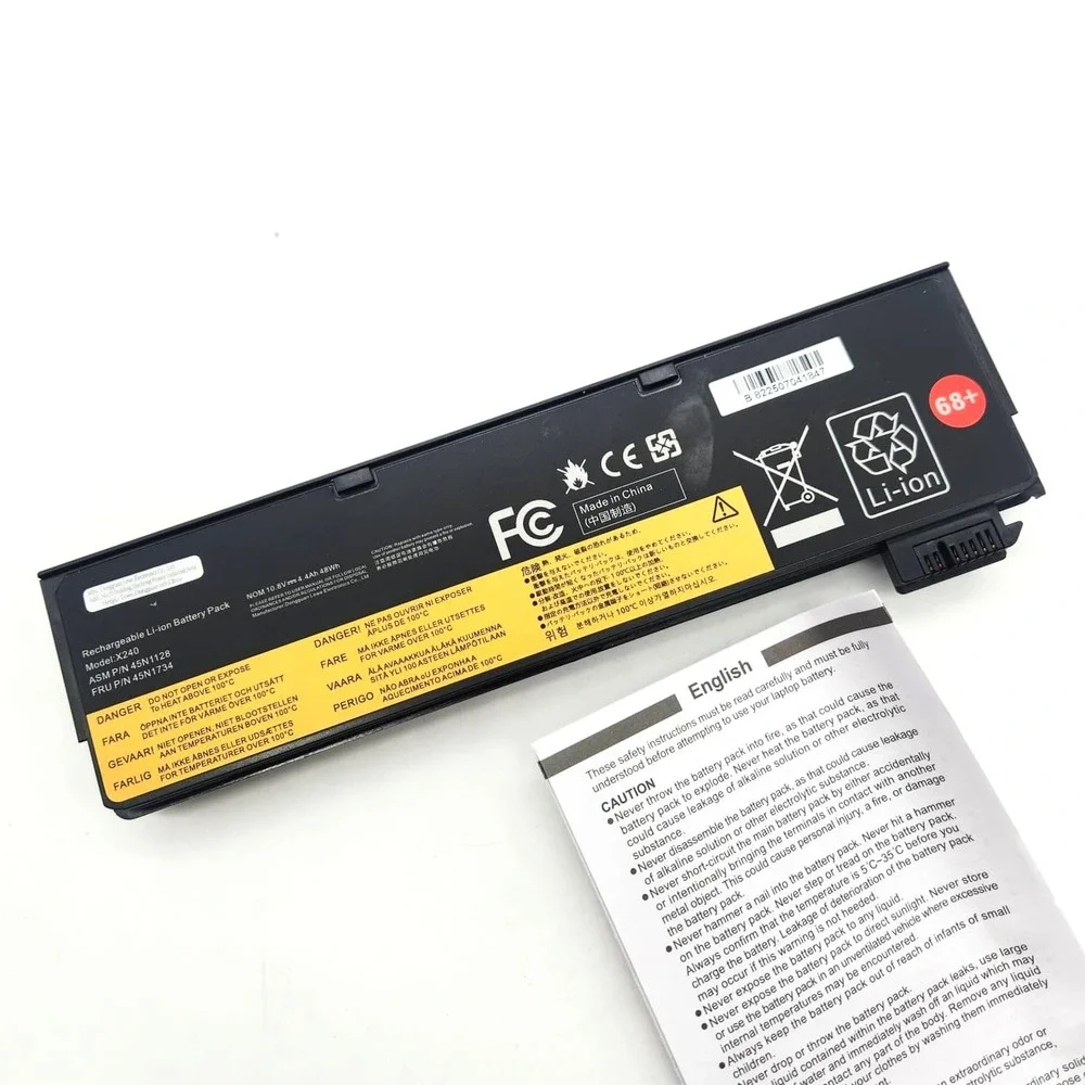 68+‎ 45N1128 Battery for Lenovo ThinkPad T440 T450 T460 T470 X240 X250 X260