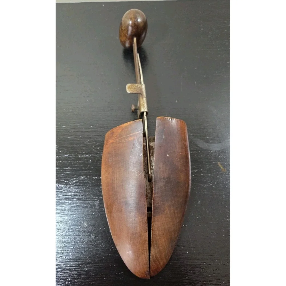 Vintage Single Wood Wooden Shoe Form Keeper Stretcher‎ Adjustable