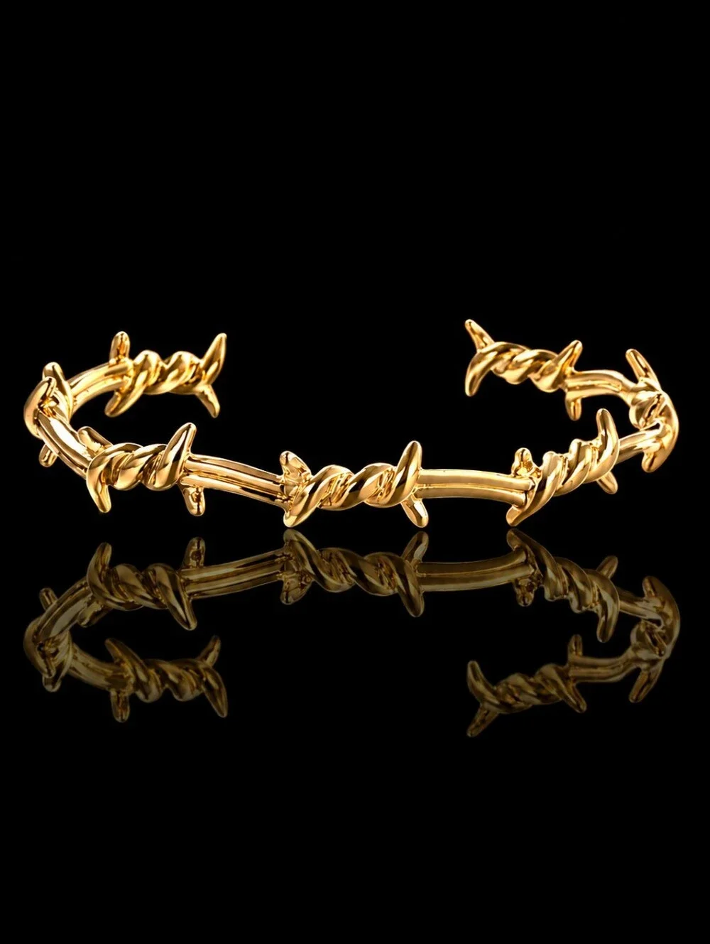 Hip Hop Barbed wire cuff bracelet