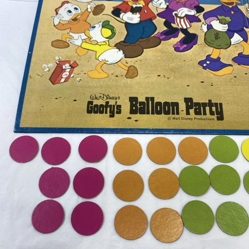 1975 Walt Disney Goofys Balloon Party‎ Whitman Complete Box Is Damaged