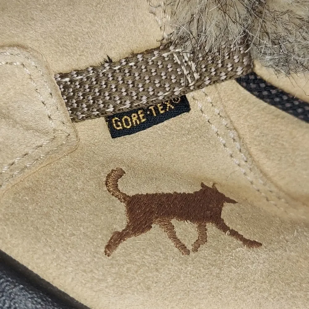 Ecco Gore-tex Fur Trim Sude Winter Boots Sz 35