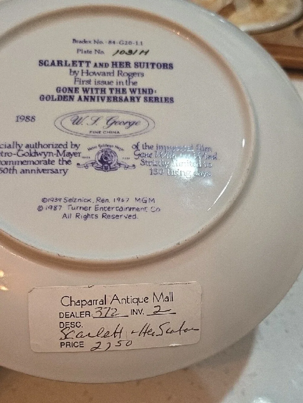 WS George round collector